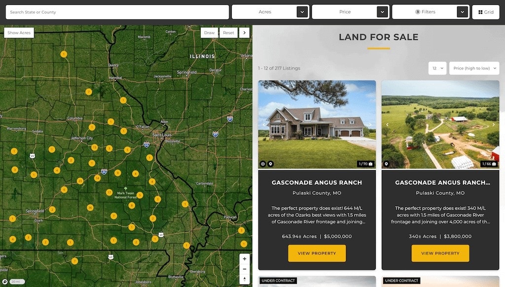 Properties Map Search