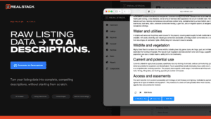 REALSTACK’s AI Listing Description Generator