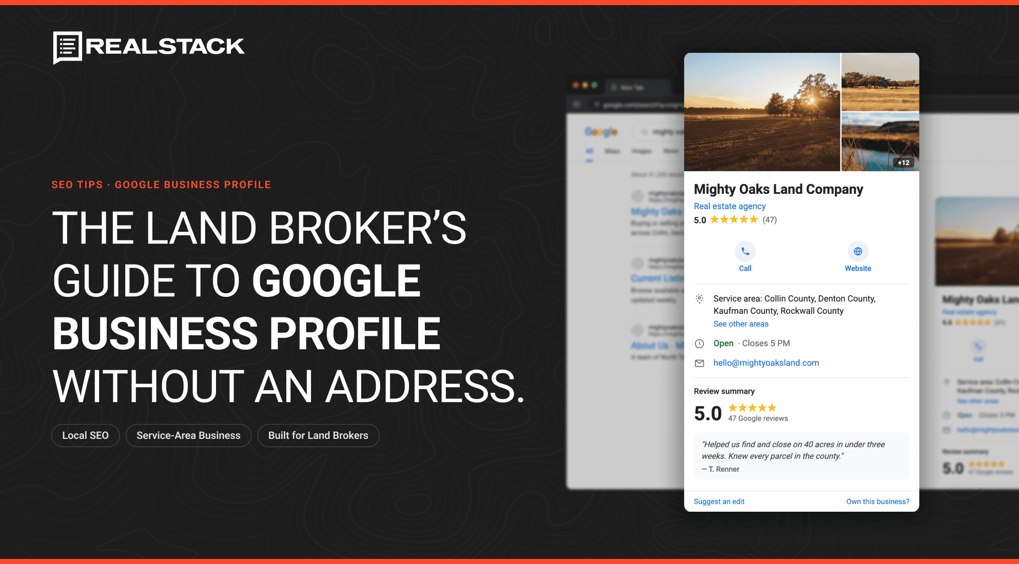 Land Broker Google Business Profile