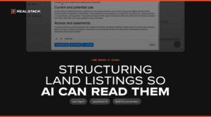 Structuring Land Listings So AI Can Read Them
